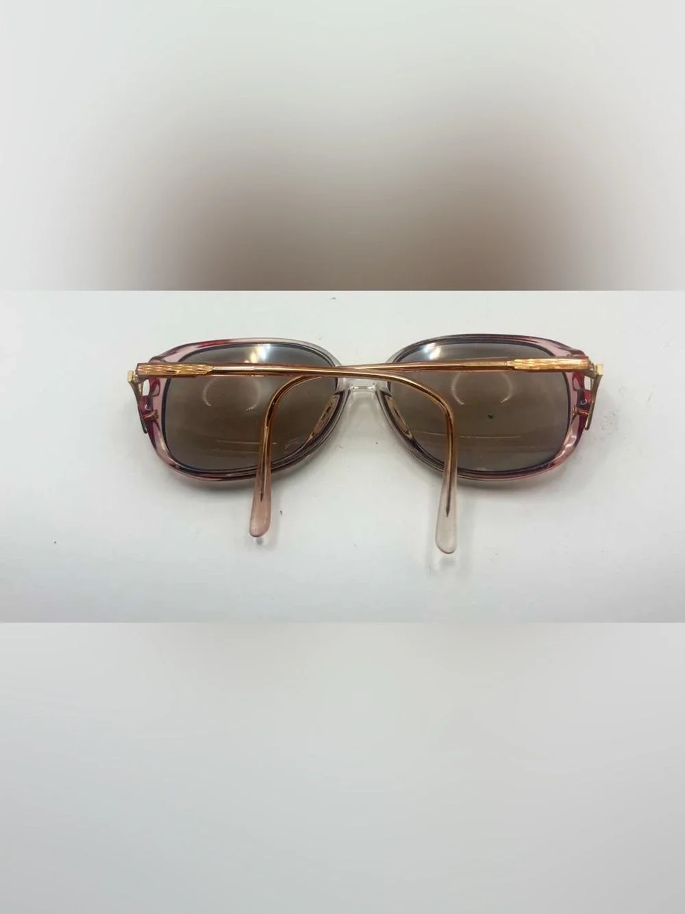 Silver Dollar Maxine Brown Translucent Oval Sunglasses Frames Only